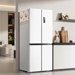 HASTHIP Refrigerator Cover for Double Door Fridge 26.3x55 in with Side Pockets and Tassel Design