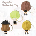 HASTHIP Silicone Taylor Keychain Set of 4 for Backpacks and Gifts | Cute Cartoon Collectible