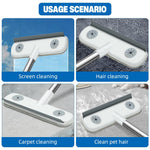 HASTHIP Mesh Screen Cleaning Brush for Windows with 24–39 in Telescopic Handle | Double Sided Wiper