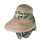 HASTHIP® Sombrero de Sol para Mujer,Gorra de Algodón Plegable con ala Ancha y Protección UV UPF 50+,Transpirable con Agujero para Cola Caballo,Ideal Senderismo y Playa - Color