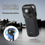 HASTHIP® Funda de Silicona para Lente Insta360 X4/X5 - Tapa Protectora Extraíble Antirayaduras, Cubierta Suave y Duradera Compatible con Cámara Insta360 X Series