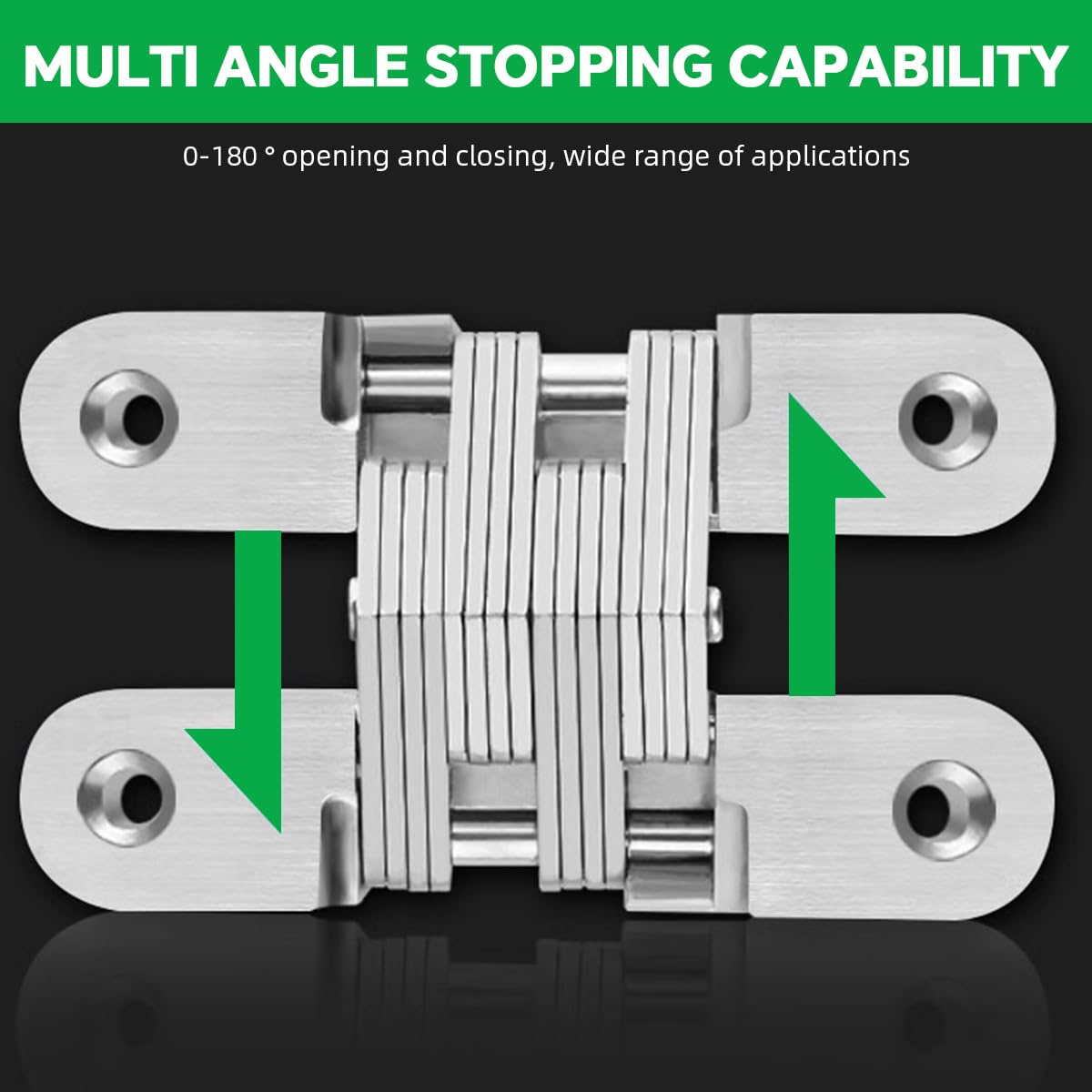 HASTHIP® 2Pcs Hidden Door Hinges for 25mm Thickness Door