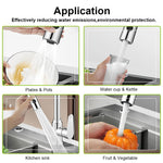 HASTHIP Tap Extender for Kitchen Sink with 360° Swivel Head and 3 Flow Modes | ABS Brass Faucet Adapter