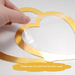 HASTHIP Love Flower Cake Toppers 12 Pcs for Birthday Cakes with Acrylic Hearts | Cute Decoration