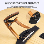 HASTHIP Guitar Capo for Acoustic and Electric Guitars with Built-In Pick Holder and 3 Picks Included