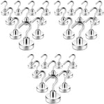 HASTHIP Neodymium Magnets Powerful Hooks for Fridge and Ceiling | 6KG 13LBS Steel Base Pack of 10