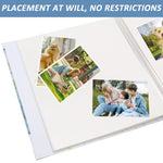 HASTHIP Photo Album for Family Memories with 40 Pages 14x13 in Self Adhesive Design | Marble Cover