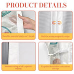 HASTHIP Curtain Door for Home with Hands-Free Magnetic Closure 210 x 100cm Mesh | Kid & Pet Friendly Mosquito Guard