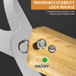 HASTHIP Grafting Cutter Tool 3 in 1 for Gardening featuring Wooden Handle and Steel Cleft
