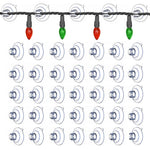 HASTHIP® 50Pcs Clear Suction Cup Light Clips Cord Holders 3cm Dia Wall Suction Cup Cable Clips for Christmas String Lights Wires, 500g Loading Capacity No-Drill Hooks for Glass Tile Mirror