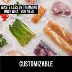 HASTHIP Food Vacuum Roll for Storage and Sous Vide 20cm×15m with Double Side Texture | BPA Free PE&PA Material