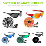 HASTHIP Specs Holder Glasses Strap for Sports and Daily Use with Adjustable 28 in Cord | 5 Pcs Polyester Eyeglass Chain for Men and Women