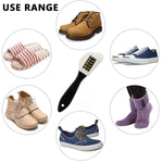 HASTHIP 3 in 1 Suede Shoe Cleaner Brush for Boots with Brass and Nylon Bristles | Hangable Design