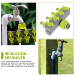 HASTHIP Universal Garden Hose Splitter for Irrigation and Lawn Watering with 4 Way Outlets | Quick Connect Plastic Faucet Adapter