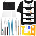 HASTHIP Utility Tool Pack for DIY Crafting and Heat Transfer | 33Pcs Stainless Steel Set