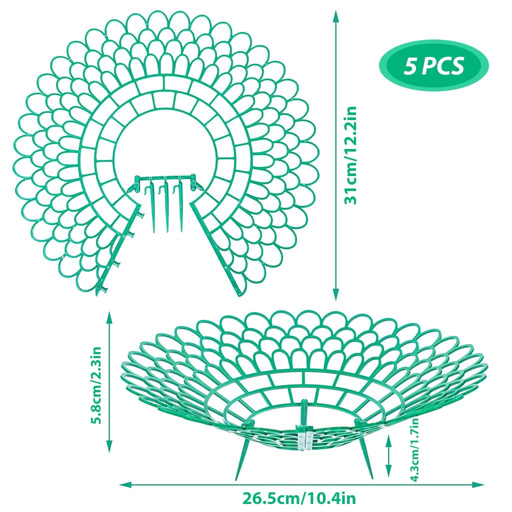 HASTHIP® Strawberry Suppoort 10.49 inches Diameter Plastic Strawberry Fruits Support Grid Support Strawberry Fruits Holder Fruits Support Rack Prevent Decay