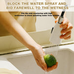 HASTHIP Sink Splash Guard for Kitchen and Bathroom featuring 19.6 in L Shape Silicone with Suction Cups