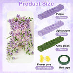 HASTHIP 250Pcs Pipe Cleaners Craft Kit with Artificial Stamens & Floral Tape
