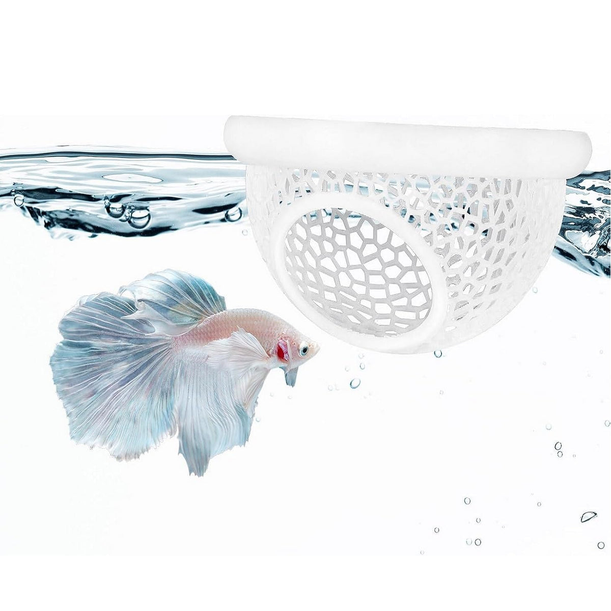 HASTHIP® Floating Betta Hide & Shrimp Cave All in One Aquarium Hammock