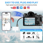 HASTHIP® USB C to USB Camera Adapter with Charging Port [MFi Certified]