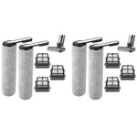 HASTHIP Replacement Brush Roll HEPA Filters for Tineco S3 F3 S5 3.0 2.0 2.0 Slim with 12PCS Microfiber and 4PCS Filters | Wet Dry Cleaning Efficiency