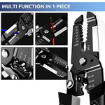 HASTHIP Wire Cutter and Stripper Tool 10-22 AWG with Safety Lock and Ergonomic Grip for Electricians & DIY