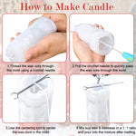 HASTHIP Cylindrical Candle Mold for DIY 3D Resin Wax Candles featuring Embossed Design | Flexible Silicone for Easy Demolding