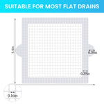 HASTHIP Disposable Shower Drain Hair Catcher for Bathroom and Sink | 10Pack 6 x 6 in Mesh Stickers