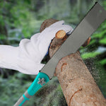 HASTHIP Hand Saw for Woodworking and Gardening featuring Ergonomic Wooden Grip | 17.7 in SK-4 Steel Blade