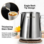 HASTHIP® 12oz Milk Frothing Pitcher with Scale