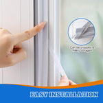 HASTHIP Self Adhesive Soundproof Window Sealing Strips for Doors and Windows 10m PU Foam