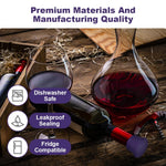 HASTHIP Silicone Wine Stoppers for Bottles with Secure Airtight Seal | 6Pcs Food‑Grade Caps