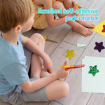 500Pcs Glitter Star Stickers, 1 inch/2.54cm Self Adhesive Small Star Stickers for Reward Charts, Incentive Stickers Sparkly Star Stickers for Kids Teachers School Office (8 Colors)