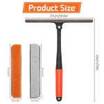 HASTHIP Shower Squeegee for Windows and Glass featuring 3 in 1 Design with 360° Rotating Head