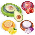 HASTHIP Fresh Onion Storage Containers 4pcs 3.9 in for Kitchen Food | Flexible Silicone Airtight Design