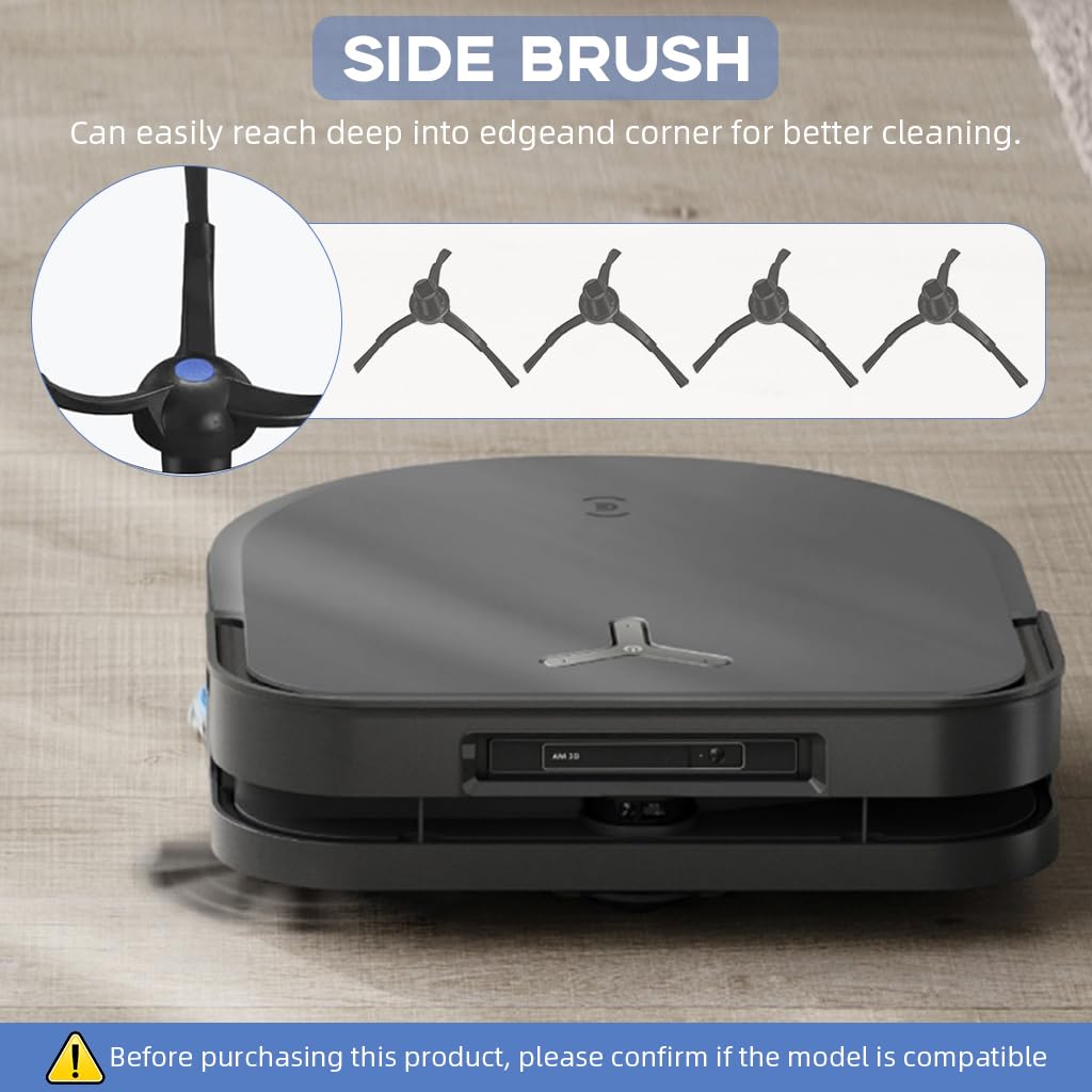FOREHILL Kit D'accessoires Pour Aspirateur Robot ECOVACS DEEBOT X5 Omni Avec 1 Brosse A Rouleau 2 Filtres Hepa 6 Lingettes 4 Sacs A Poussiere 6 Brosses Laterales 1 Brosse De Nettoyage 86048277