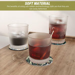 HASTHIP Coasters for Table Decor featuring 4.7 in Round Anti Slip Rubber Base | Nordic Floral Print
