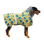 HASTHIP® Impermeable para Perros con Protección de Cola y Piernas, Botas Antideslizantes, Suspensor Grueso, Resistente al Agua, Amarillo Talla 2XL, Traje de Lluvia para Mascotas Grandes y Medianas