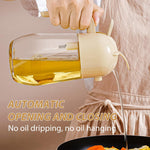 HASTHIP Olive Oil Sprayer for Kitchen and Air Fryer featuring Dual Function Design and 580ml Glass Bottle | Precise 0.2g Spray Control