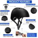 HASTHIP® Adjustable ABS Shell Safety Helmet Protective Suitable for Youth/Adult (Black)