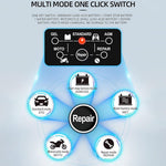 HASTHIP® Cargador de Batería de Coche 12V 6A Inteligente con Pantalla LCD, Carga Automática y Múltiples Protecciones, Mantenedor para Automóvil, Motocicleta, SUV y Más