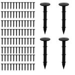 HASTHIP Plastic Landscape Staples for Garden Fabric Securing 100 pcs 11 cm | UV-Resistant Barbed Design