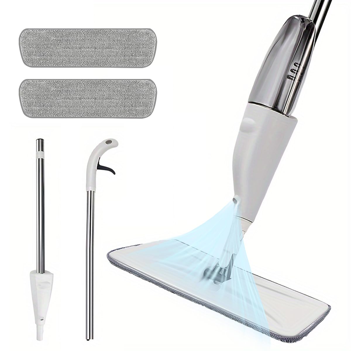 HASTHIP Microfiber Spray Mop for Floor Cleaning with 400ml Tank and 360° Rotatable Head
