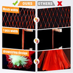HASTHIP Hanging Watermelon Nets Bags for Trellis with Drawstring Closure 40CM 100pcs | Reusable Polypropylene Fruit Hammock