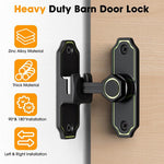 HASTHIP Door Latch for Gates Doors and Cabinets with 90° 180° Design | Glow in the Dark Zinc Alloy Lock