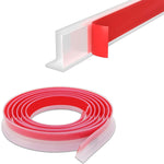HASTHIP Shower Threshold Water Dam for Bathroom and Kitchen | 39 in Self-Adhesive Flexible TPE Strip