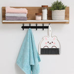 HASTHIP Portable Mini Dustpan and Brush Set for Desktop Cleaning with Ergonomic Handle | Compact Stackable Design