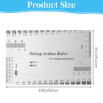 HASTHIP String Action Ruler for Guitar Setup with Etched Precision Scale | 2PCS Stainless Steel Gauge