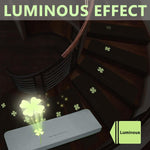 HASTHIP Luminous Stair Mat for Home Safety featuring Glow in Dark Clover Design 55 x 22cm