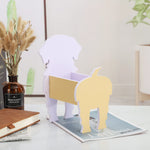 HASTHIP Dog Planter for Indoor and Outdoor Decoration with DIY Assembly | 24.5x13.5x18.5 cm PVC Golden Retriever Pot